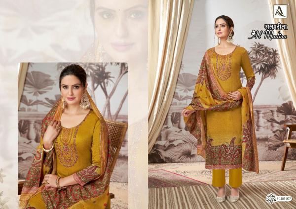 Alok Al Madina Jam Satin Designer Dress Material Collection